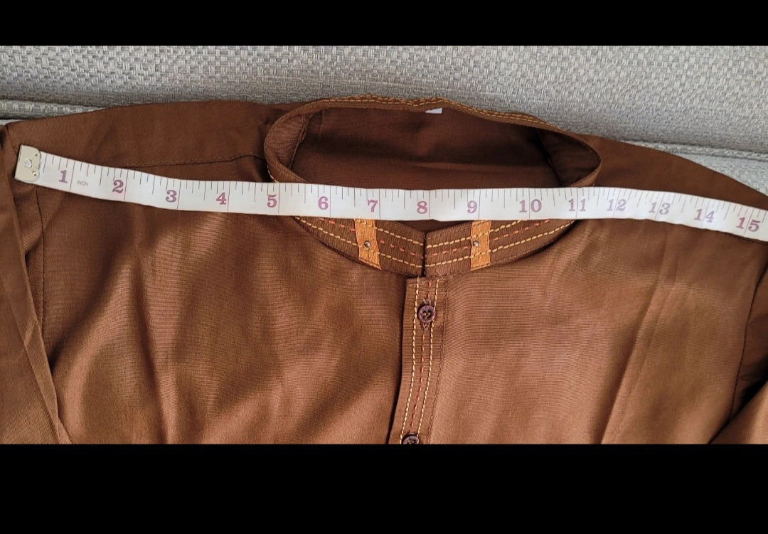 Beautiful Men's brown Kurta size S