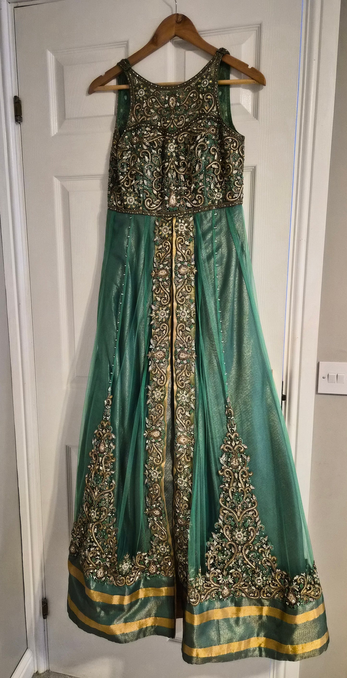 Gold embellished gown