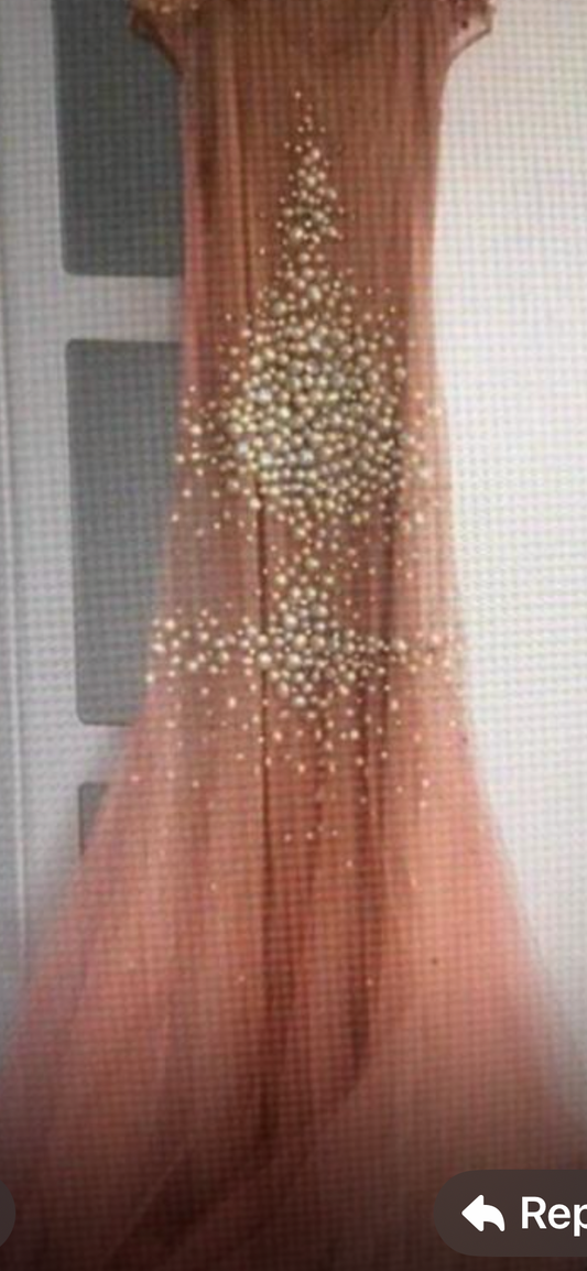 Preloved Peach Indian Bridesmaids outfit