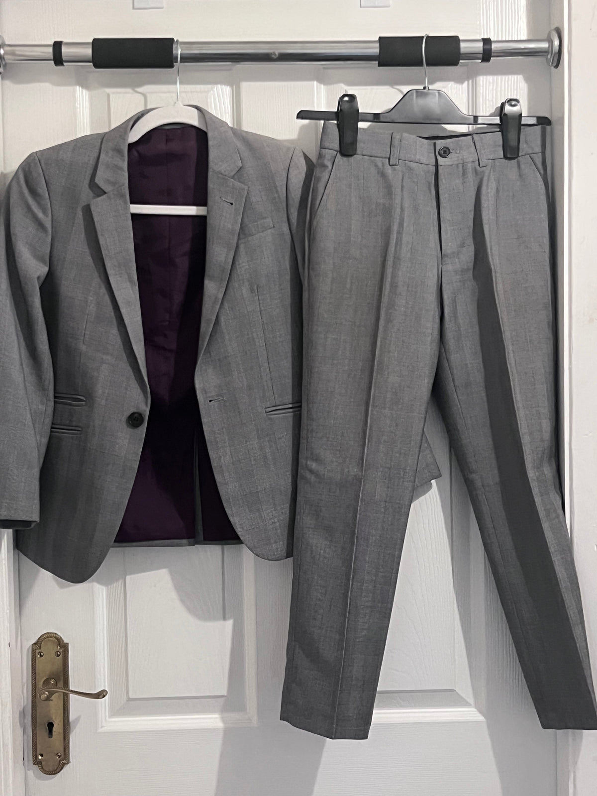 Grey blazer and trouser set 9 year old child