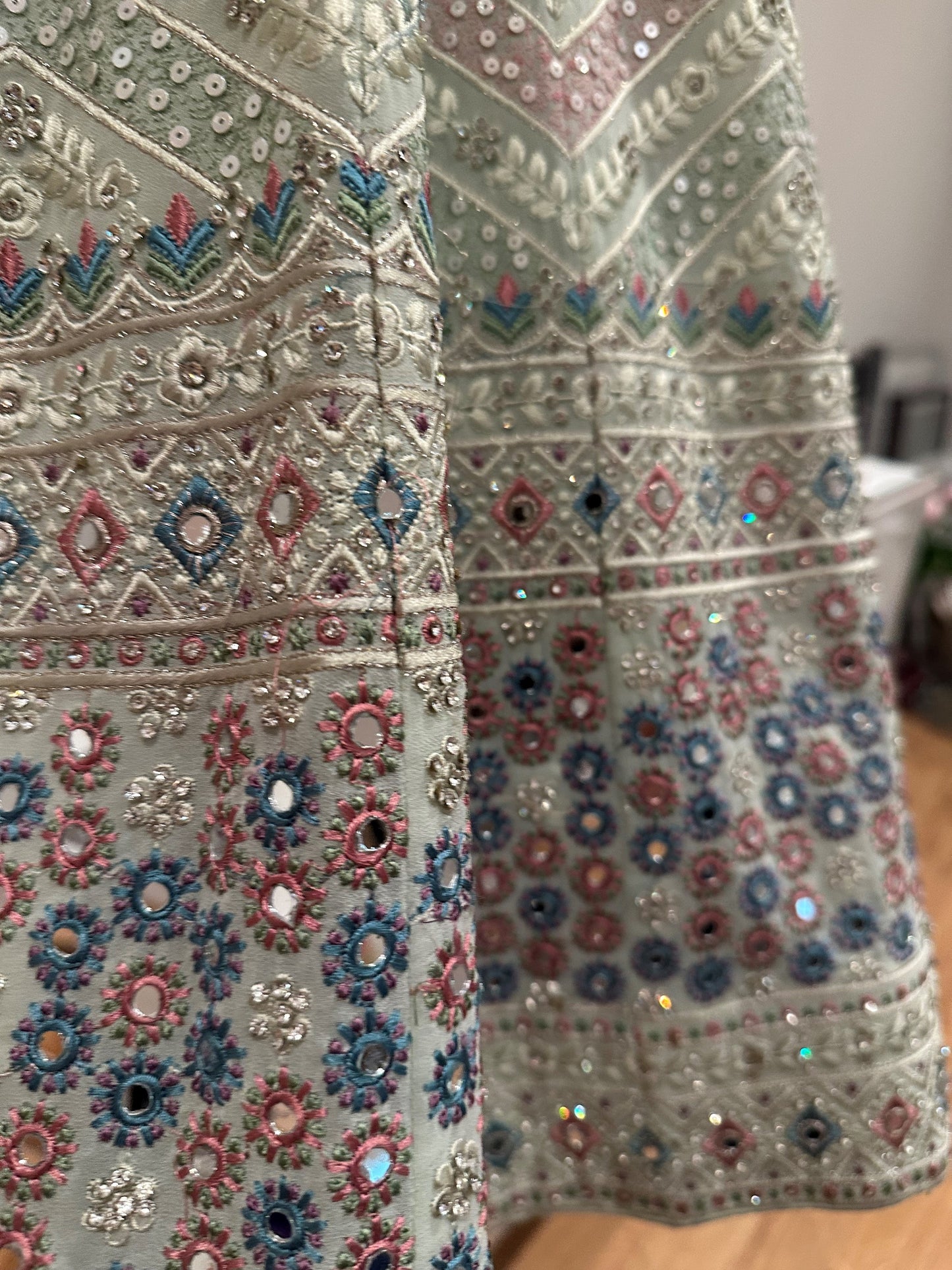 Preloved Indian Mint Green Lehenga