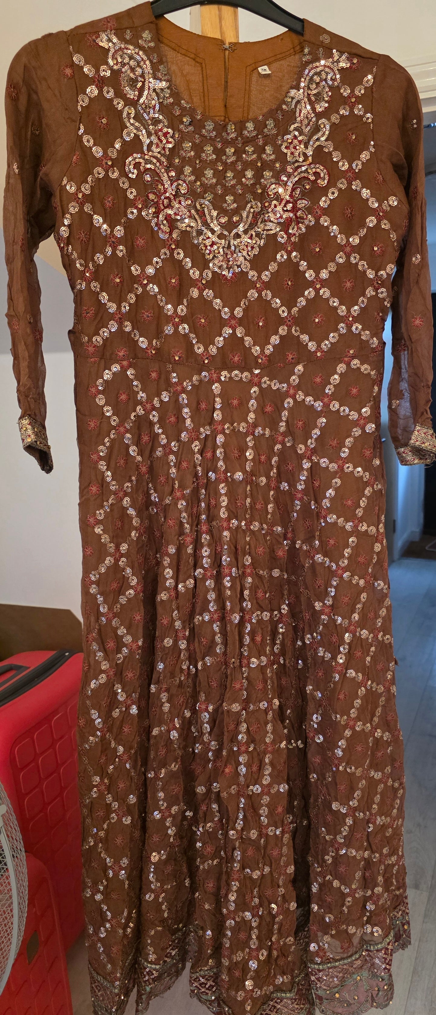 Preloved brown indian dress for girl