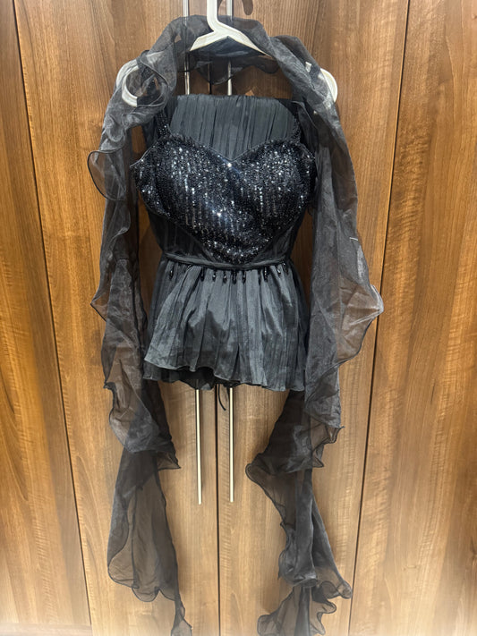 Preloved loved black corset lehenga