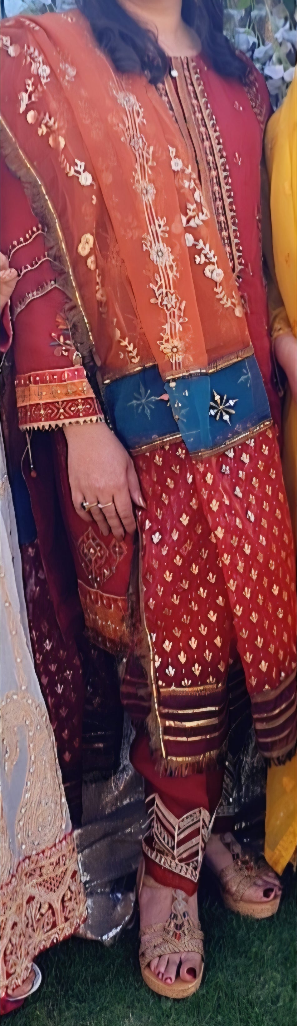 Red Shalwar Suit