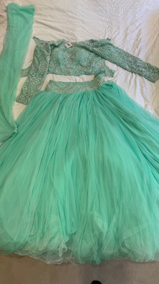 Brand new mint green lehenga