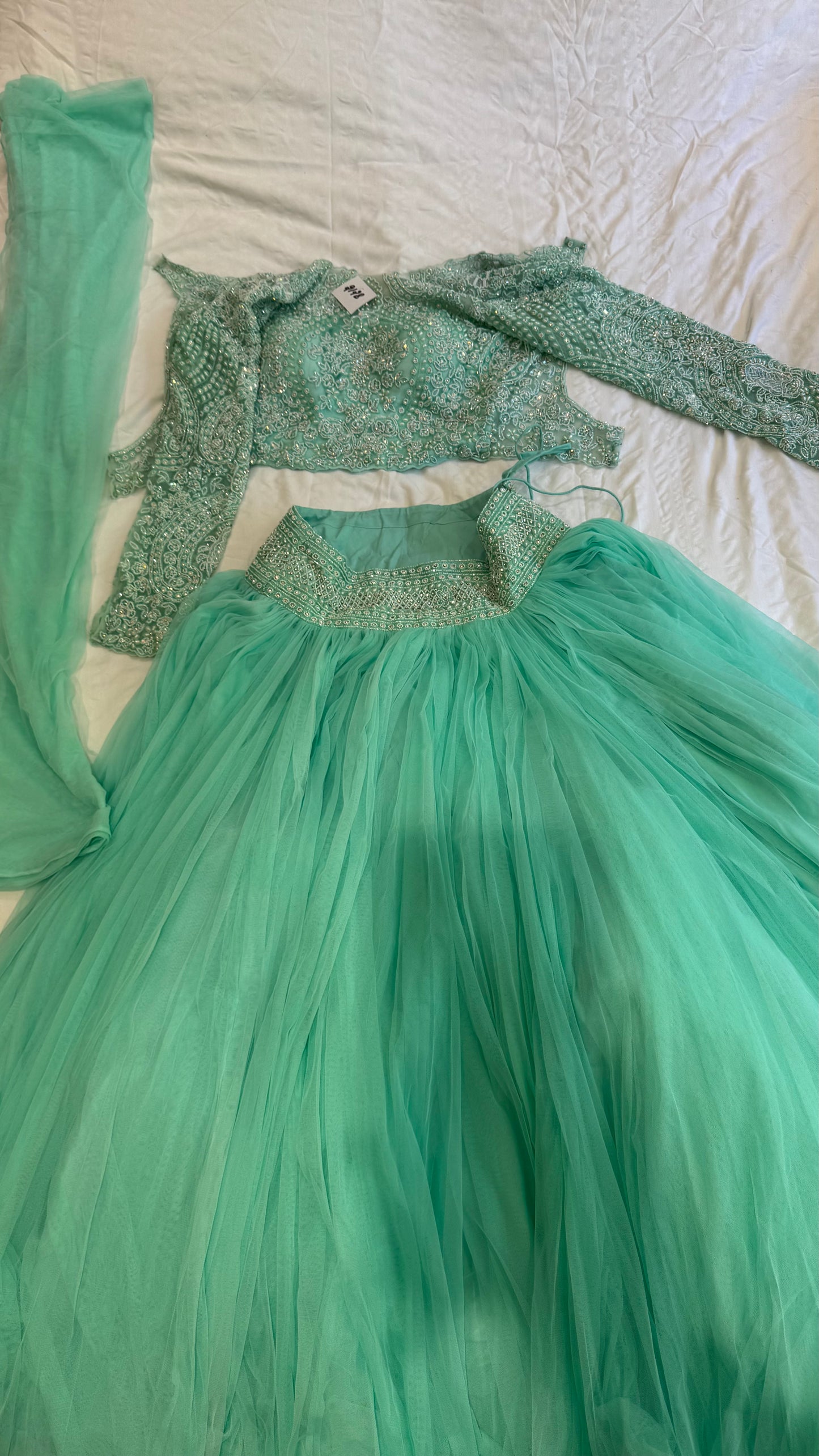 Brand new mint green lehenga