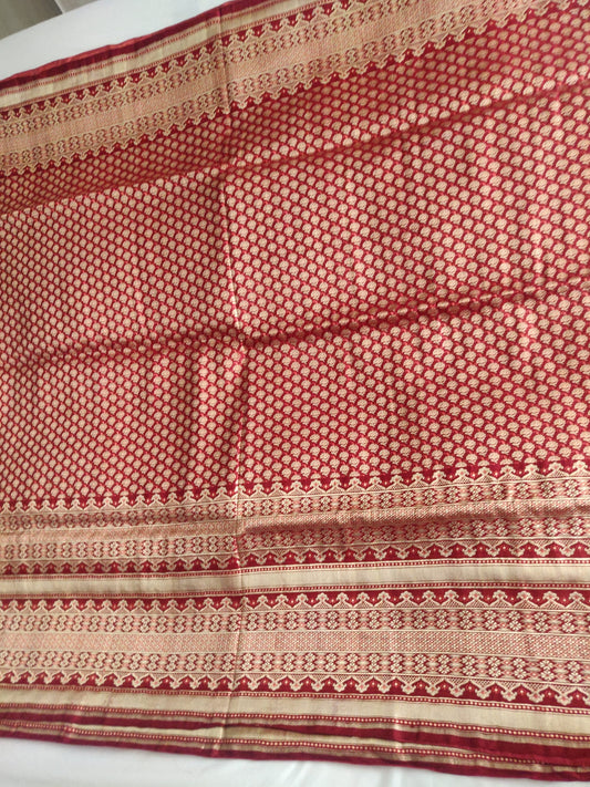 Preloved brand new red silk saree