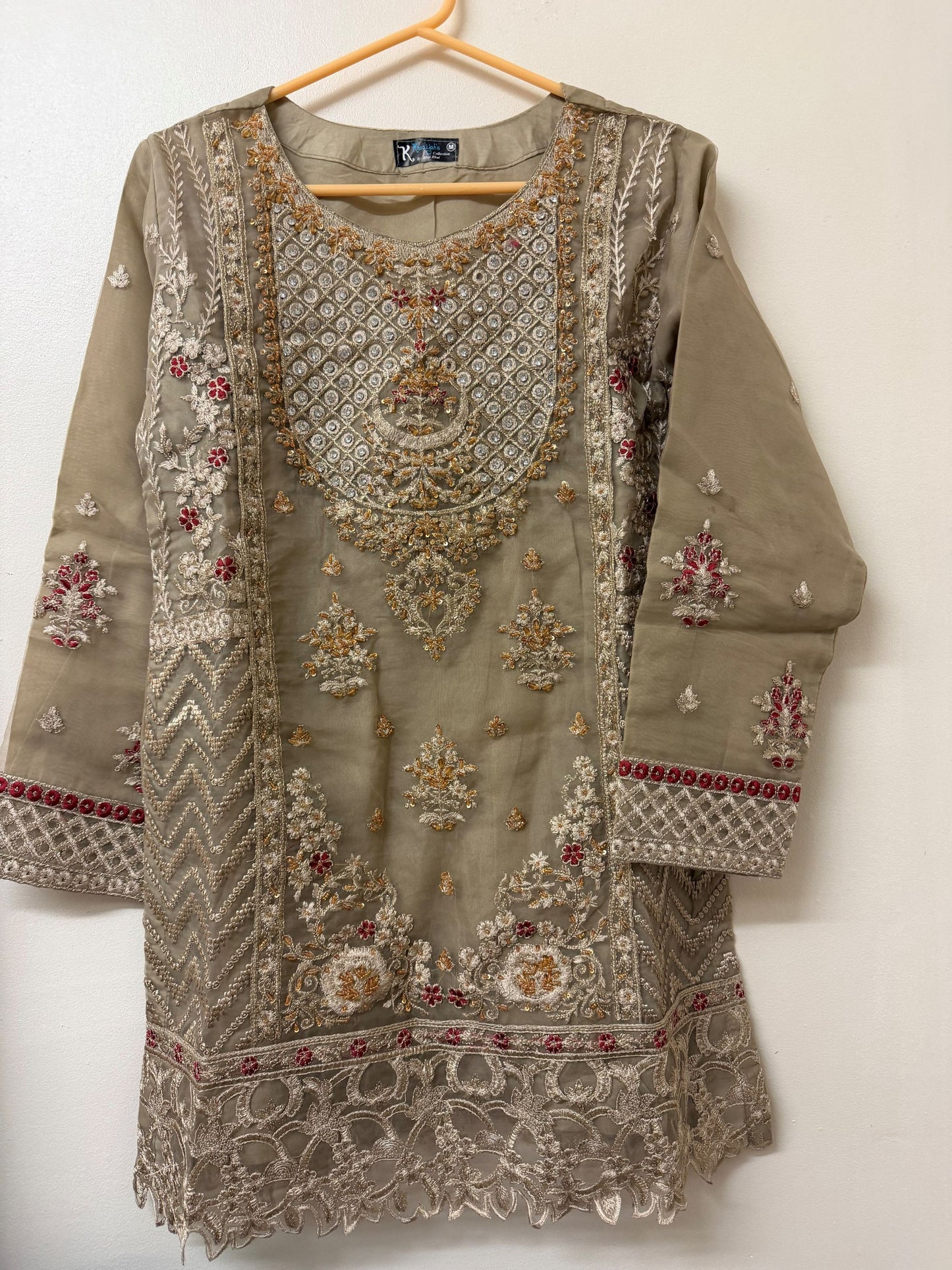 Pakistani traditional wear Golden