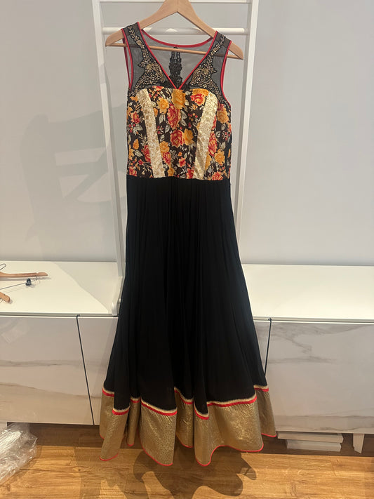 Preloved Black Anarkali excellent condition