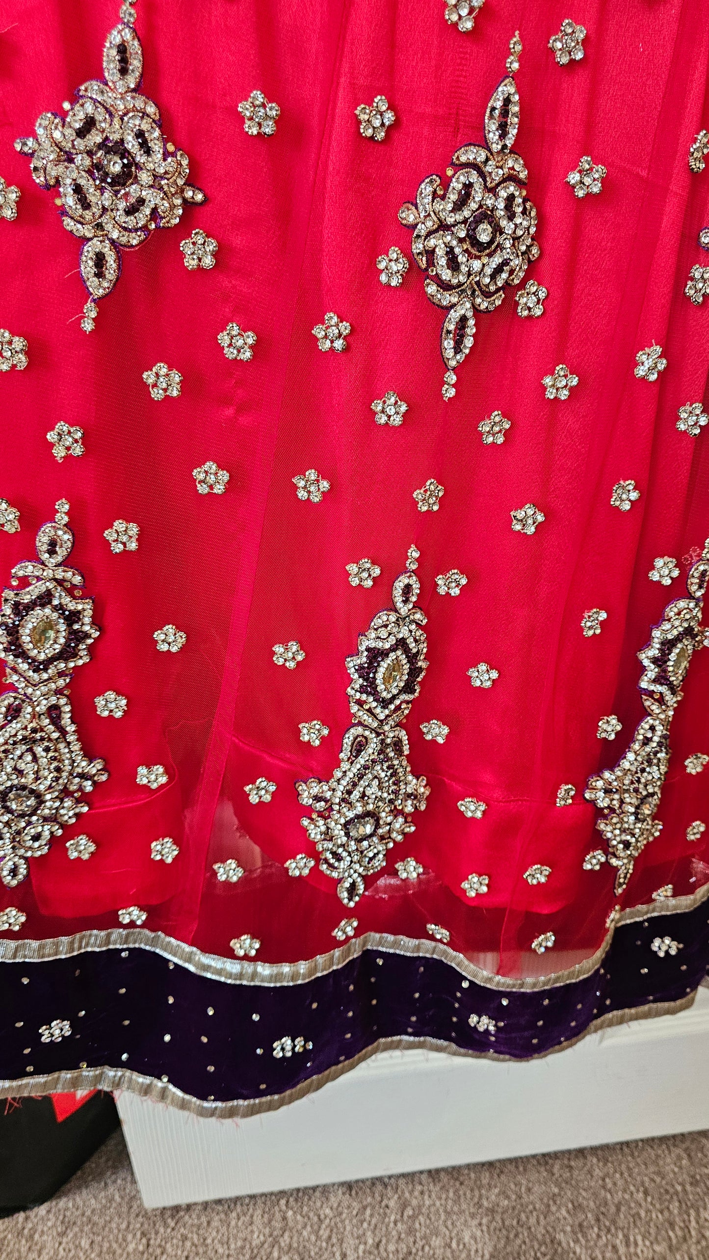 Red asian dress