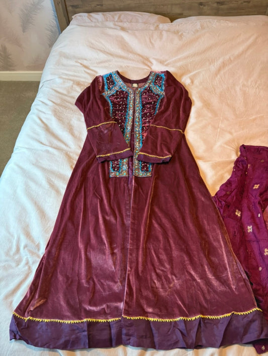 Velvet party outfit (3 piece)