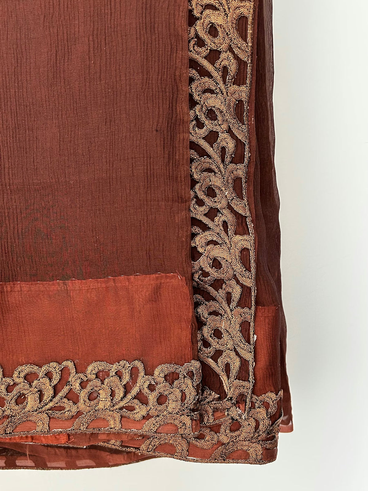 Saree with sequin Halterneck top