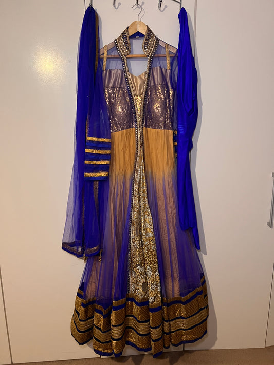 Blue and Gold frock