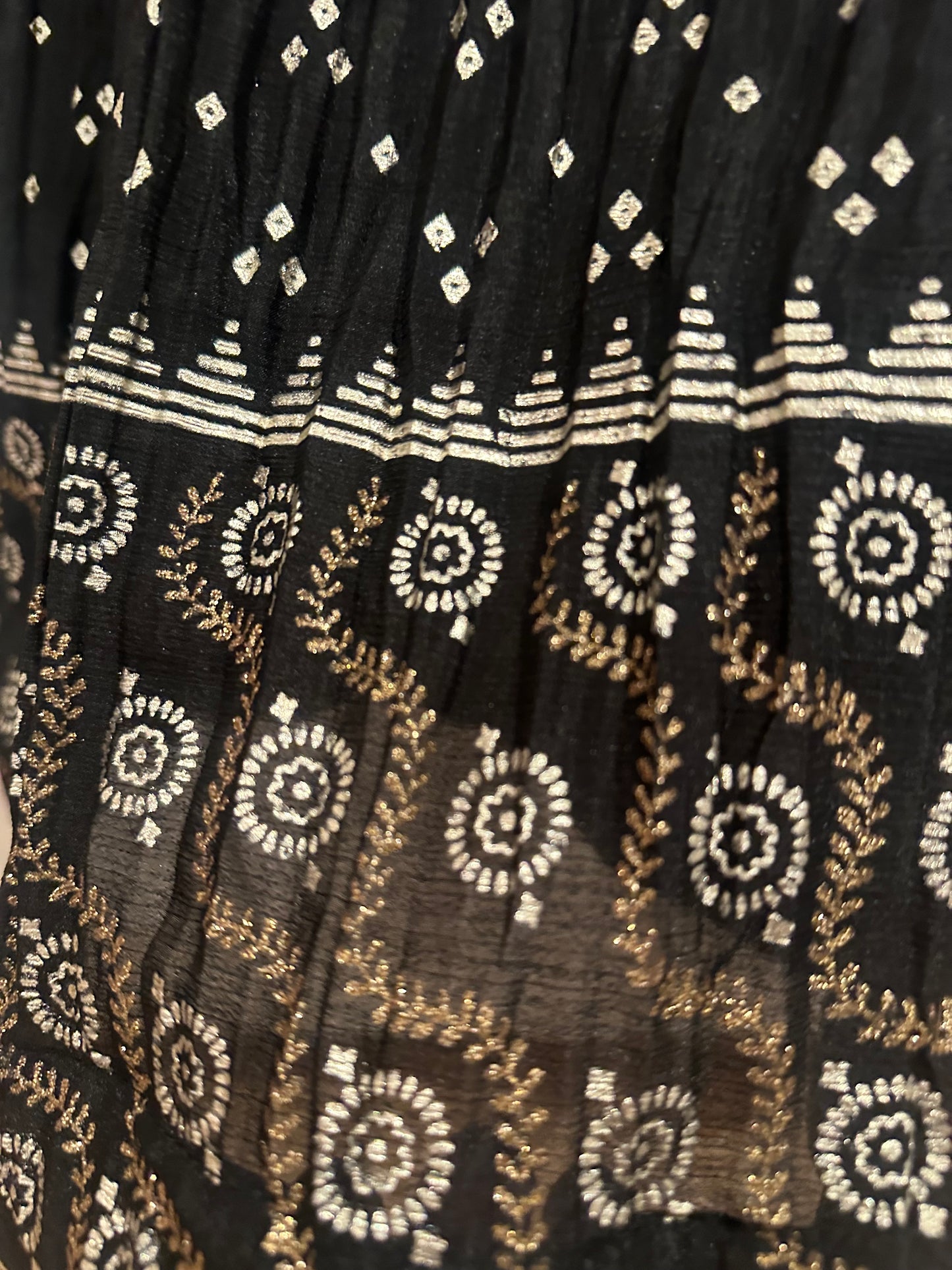 Preloved Black Indian lehenga and top