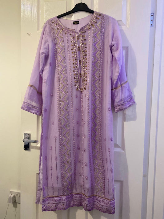 Preloved Lilac Indian suit 3 pieces