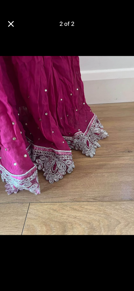 Hot pink lehnga choli