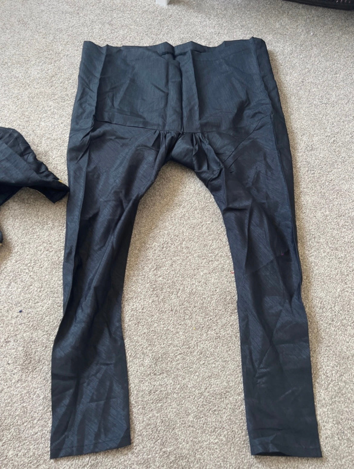 Black with gold long dress set