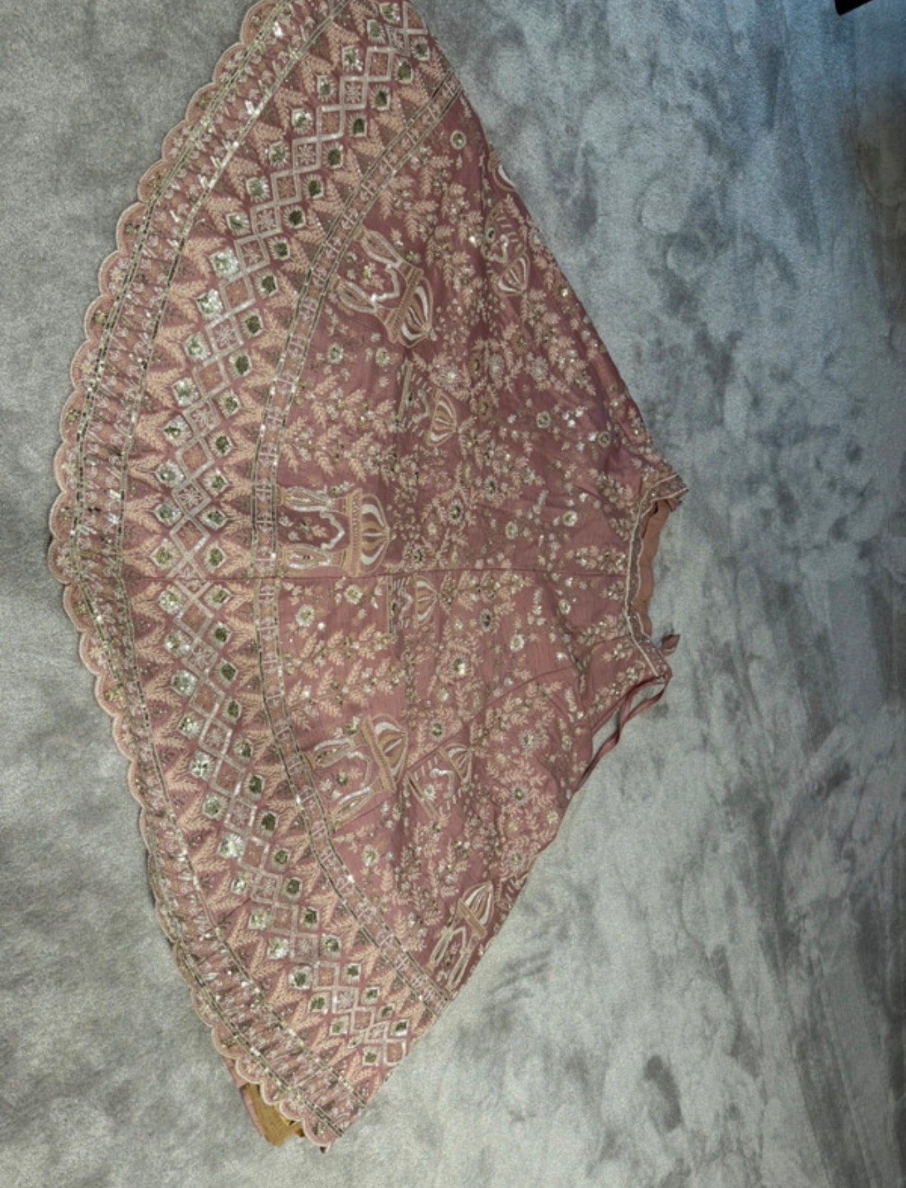 Preloved Asopalav Lehenga Set in Dusty Rose/Blush Pink