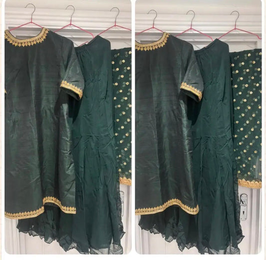 Preloved emerald green sharara