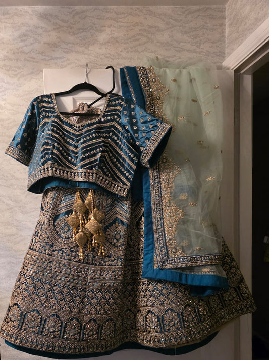 Preloved blue lehenga