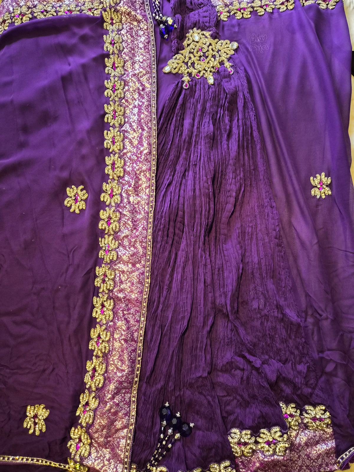 Pleated Saree with blouse