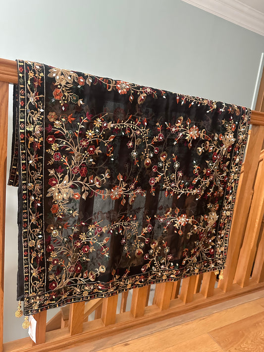 New Indian black chunni