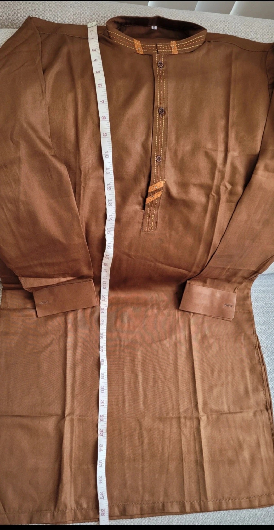 Beautiful Men's brown Kurta size S