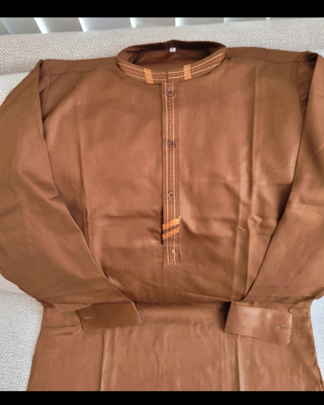 Beautiful Men's brown Kurta size S