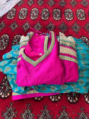 New turquoise and magenta Indian Stitched Suit - BRAND NEW