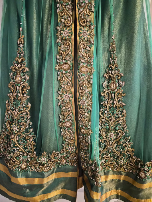 Gold embellished gown