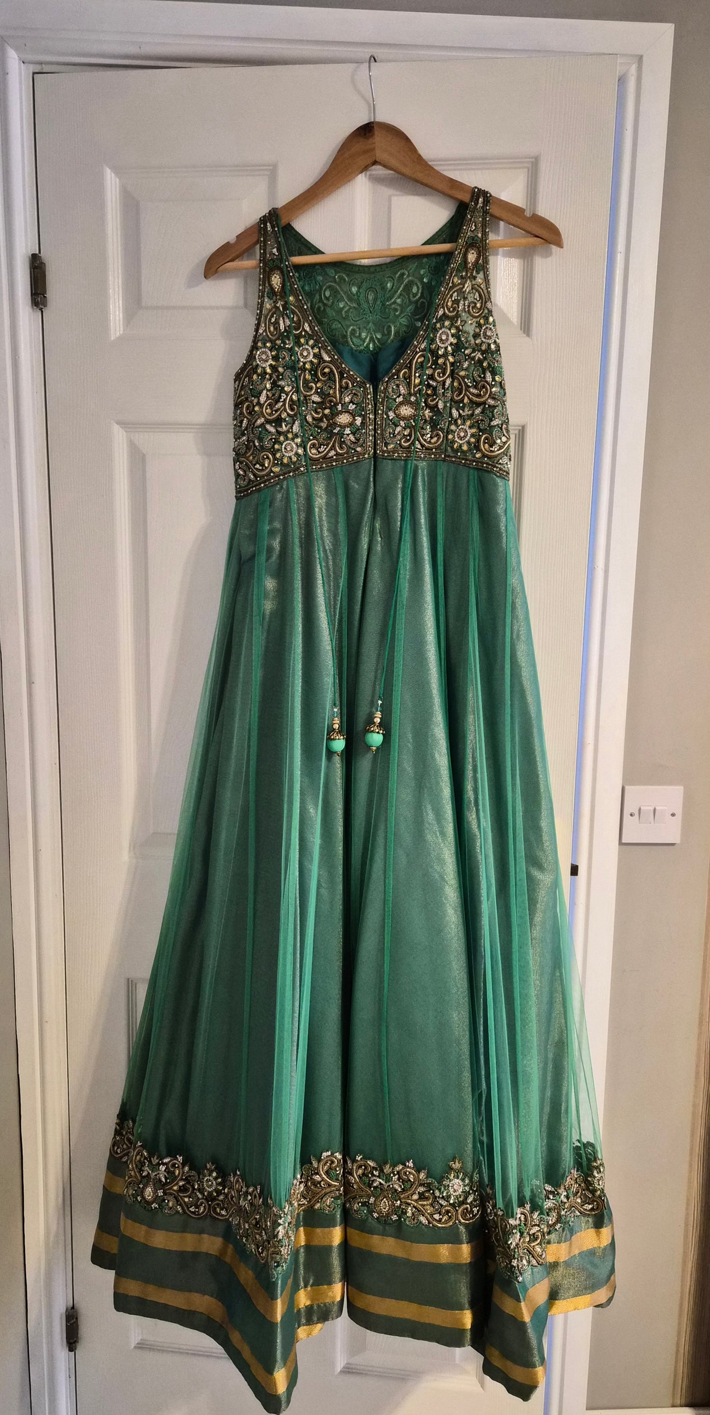 Gold embellished gown