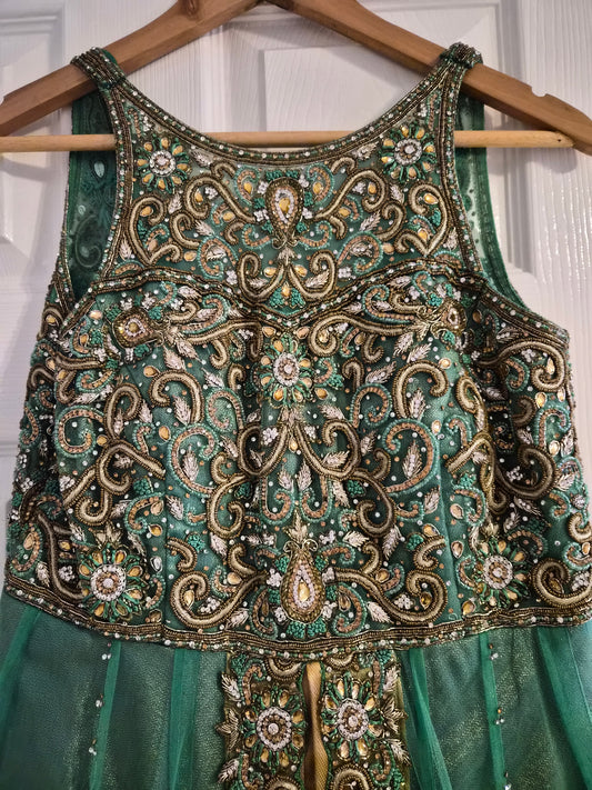 Gold embellished gown