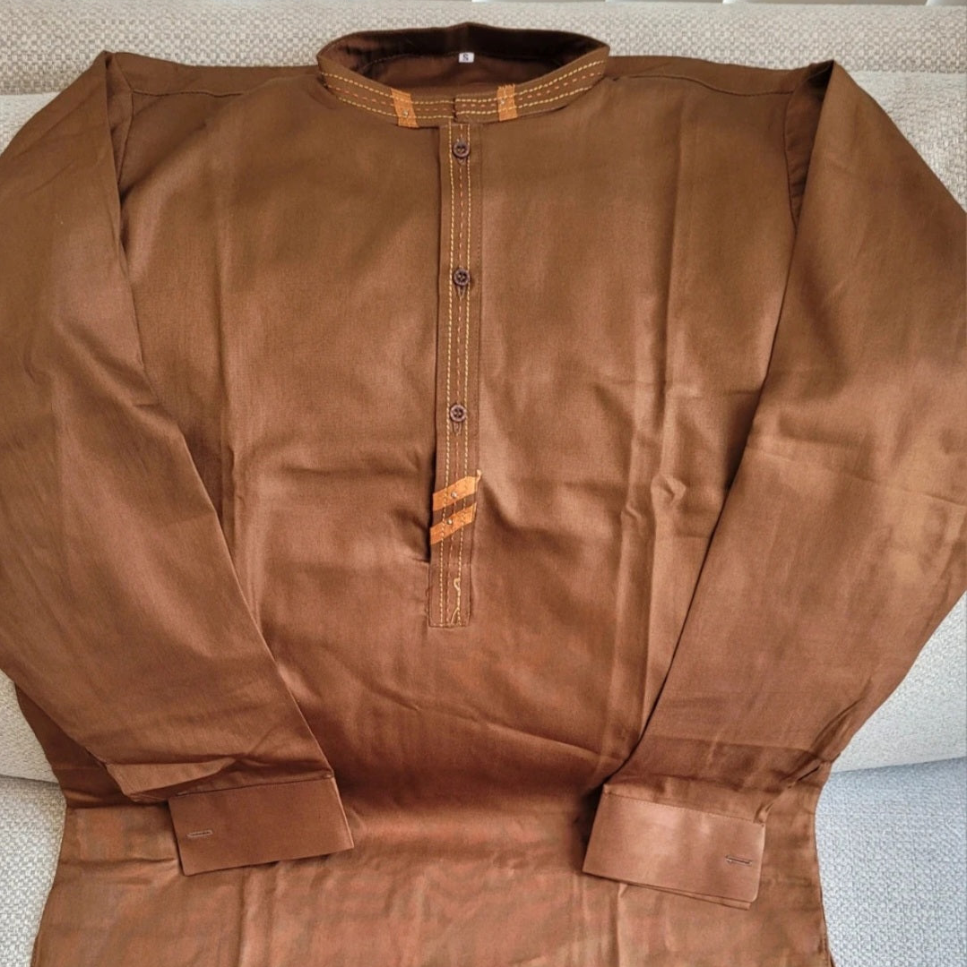 Beautiful Men's brown Kurta size S