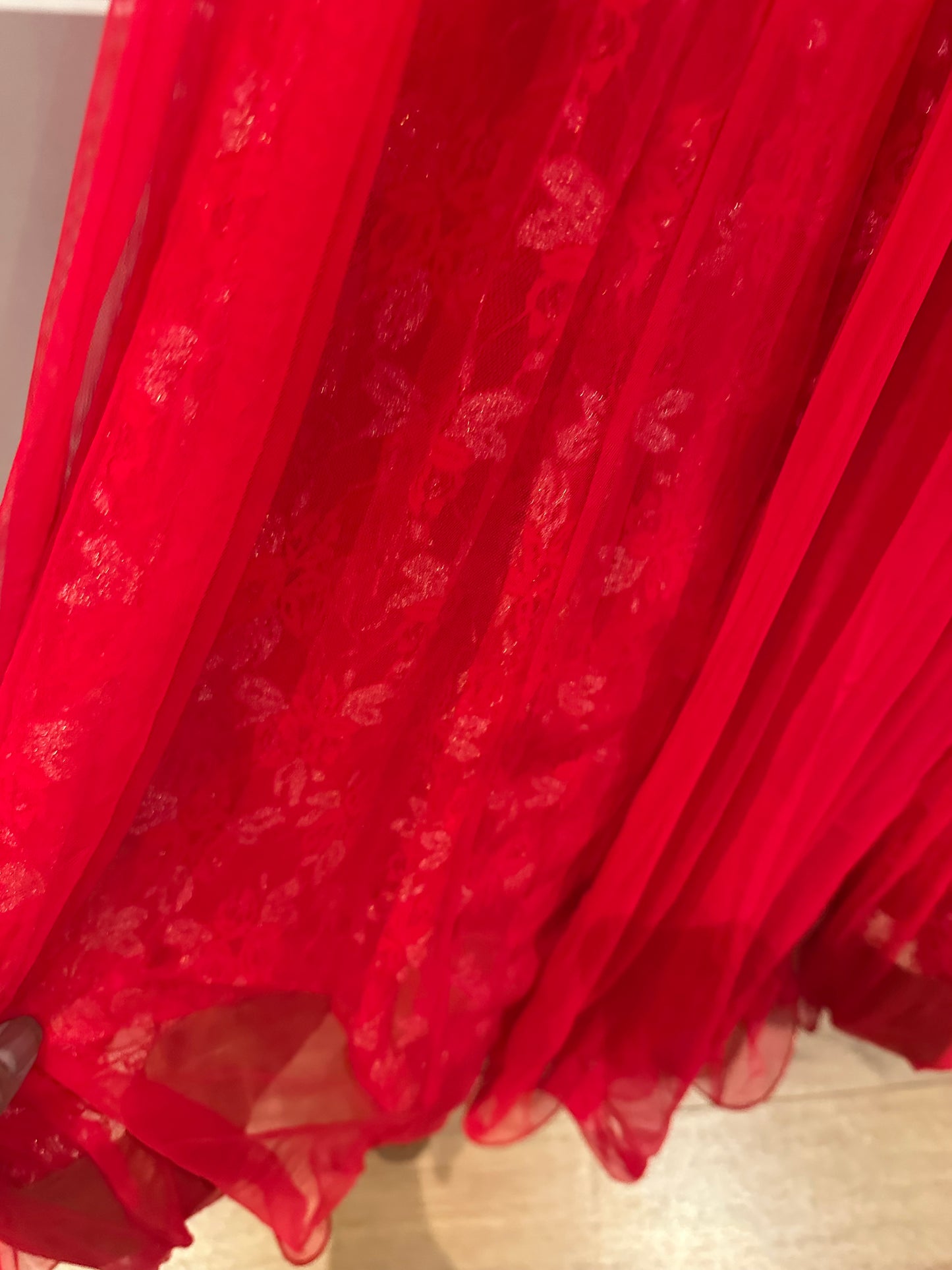 Brand new red anarkali dress