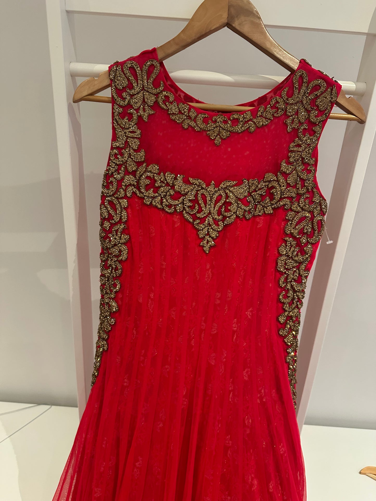 Brand new red anarkali dress