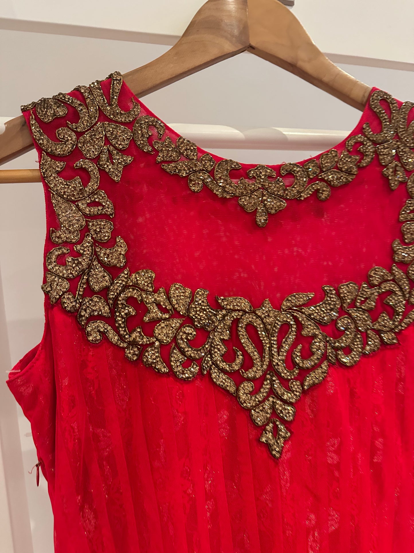 Brand new red anarkali dress