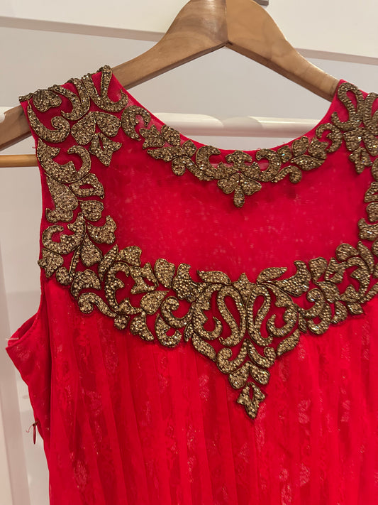 Brand new red anarkali dress