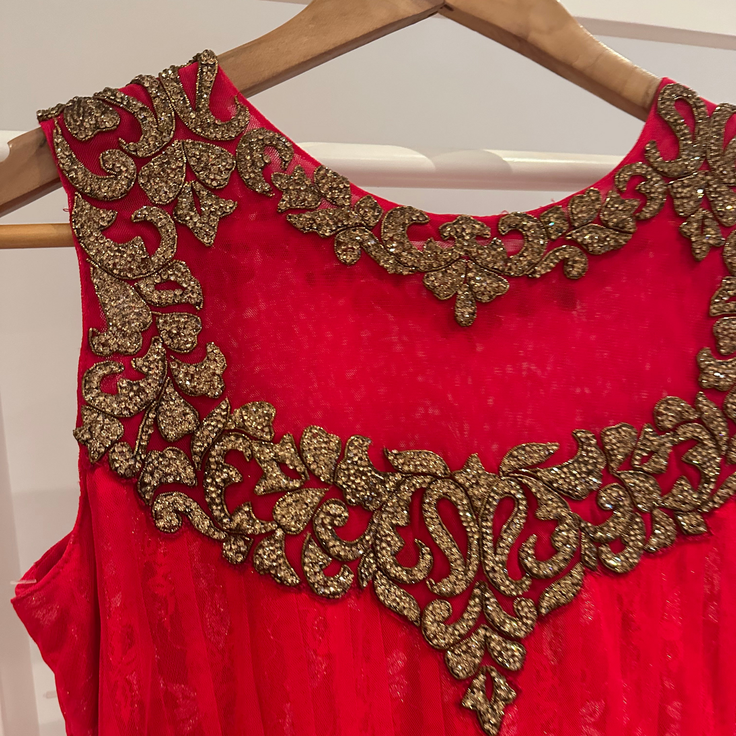 Brand new red anarkali dress