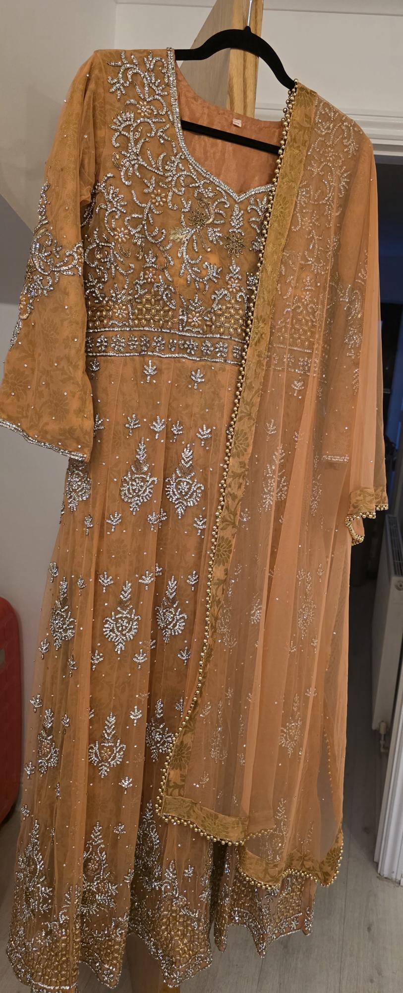 Preloved peach bridesmaid dress