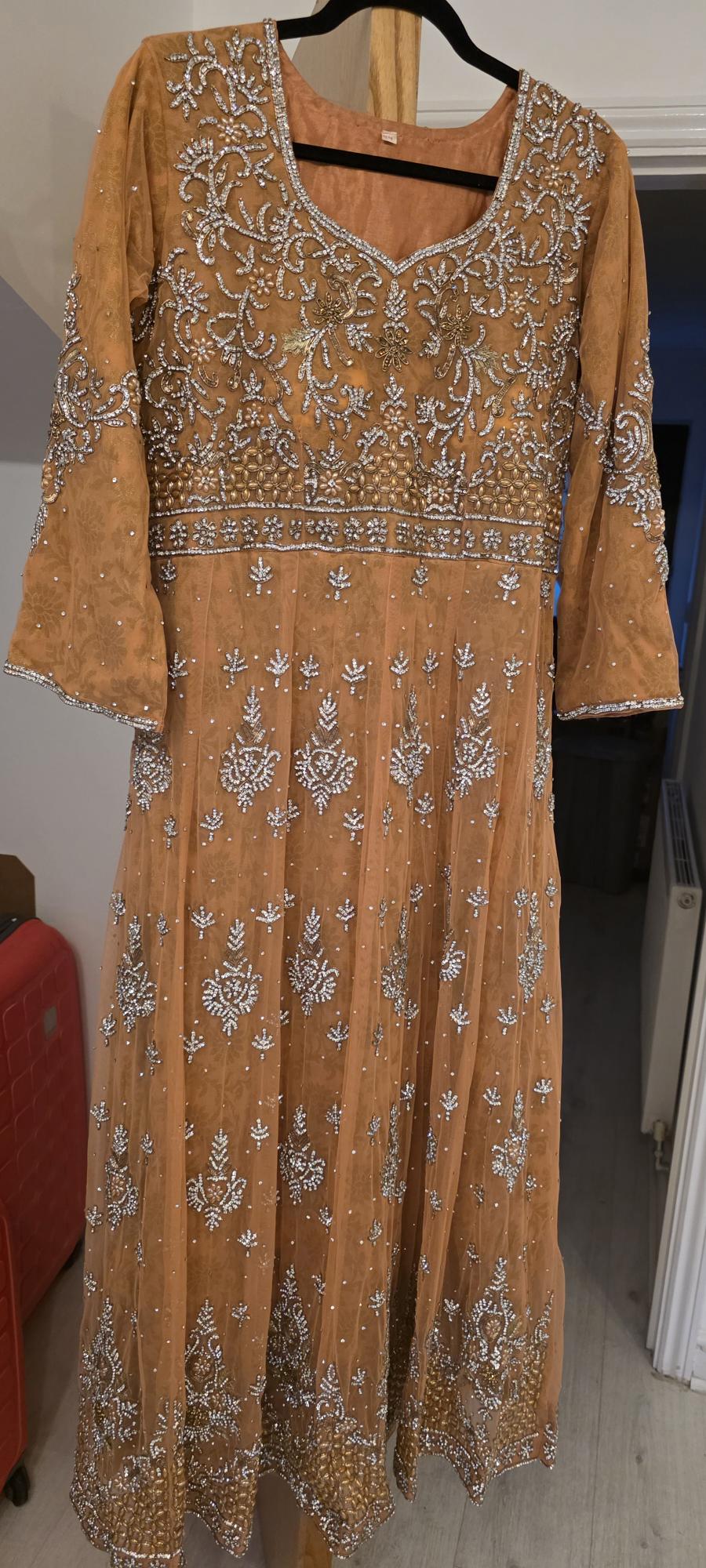 Preloved peach bridesmaid dress