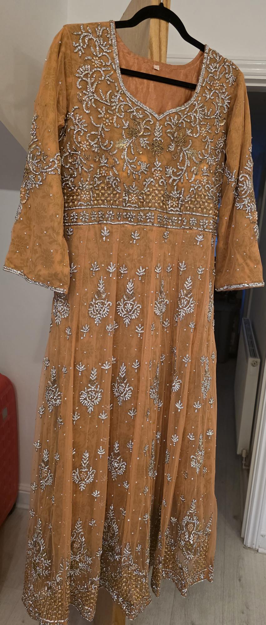 Preloved peach bridesmaid dress