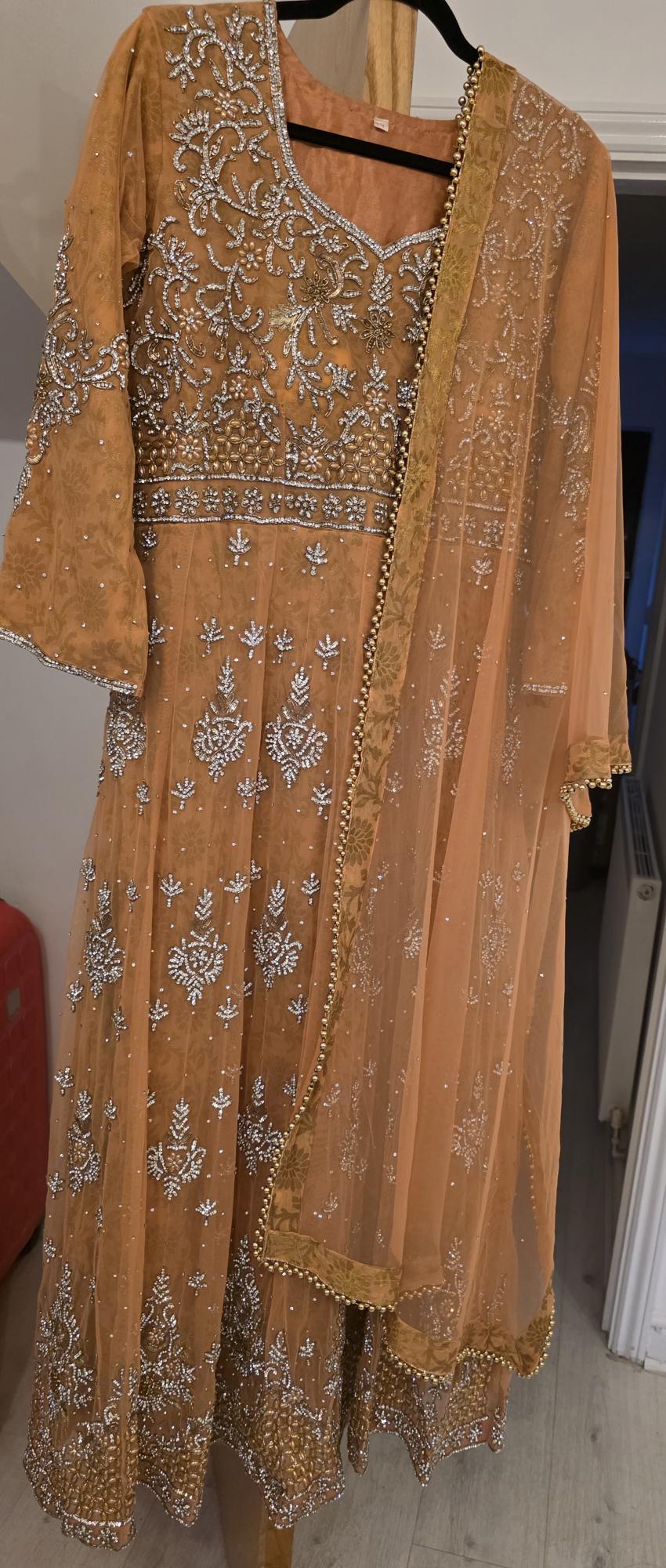 Preloved peach bridesmaid dress