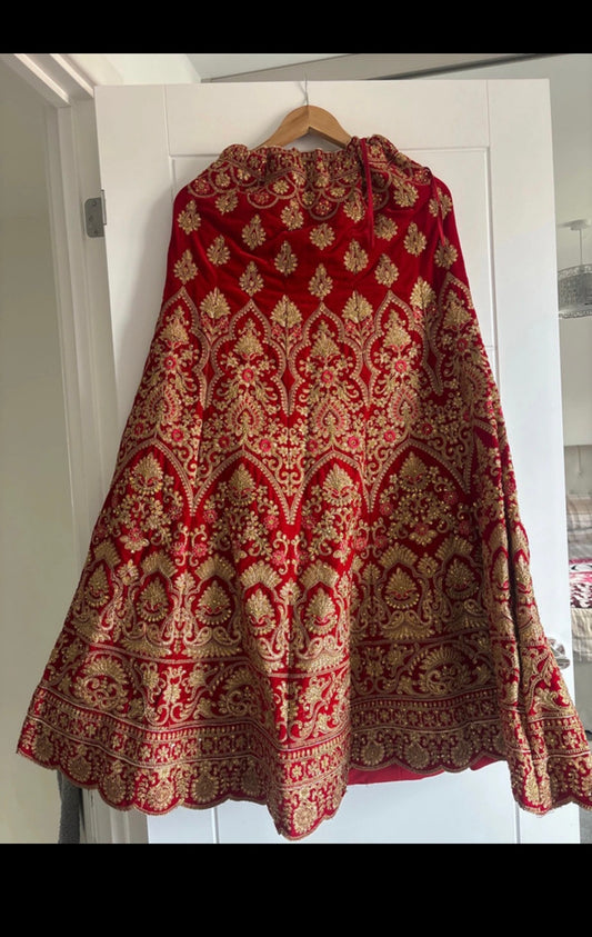 Red Bridal Lengha