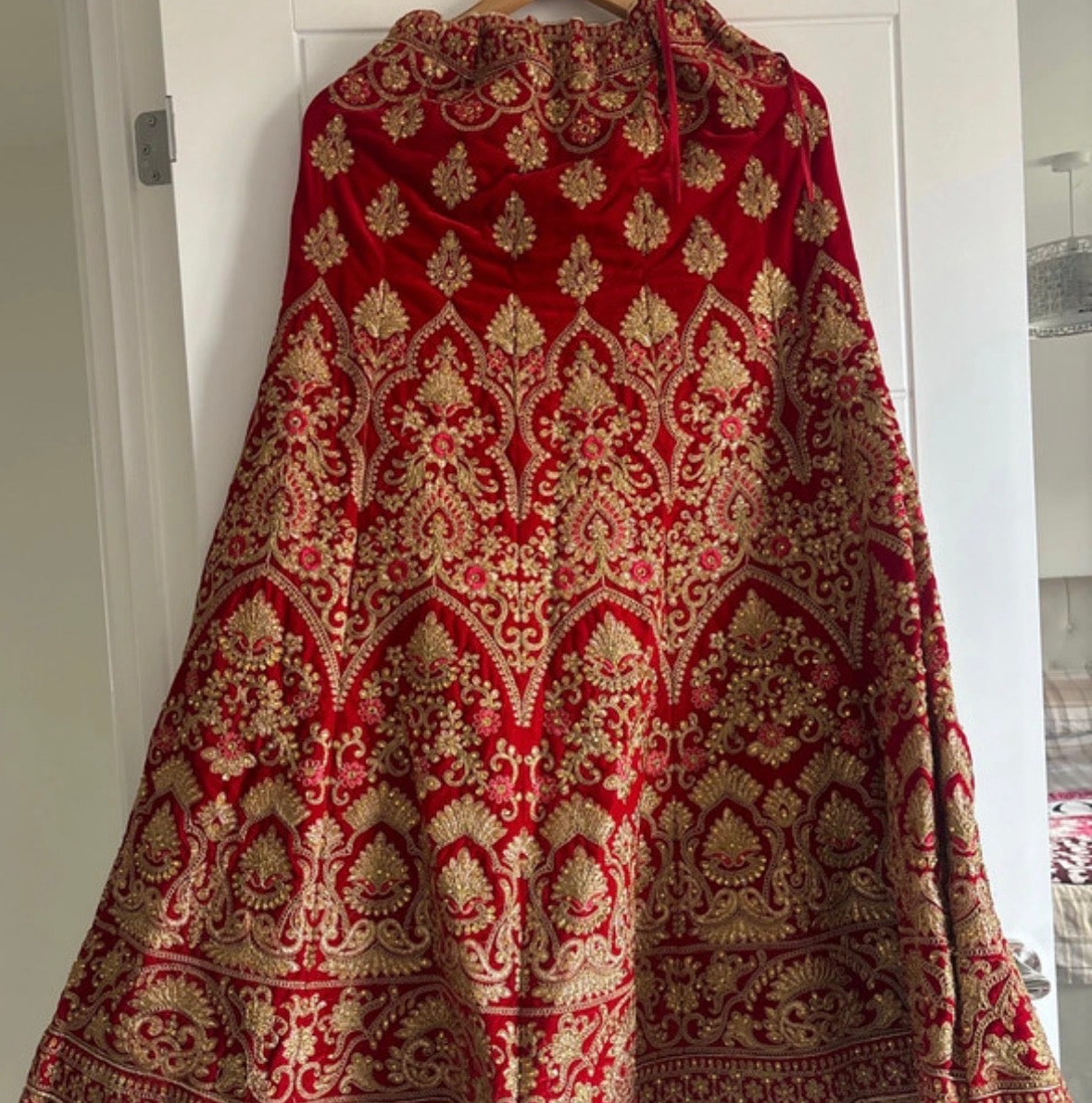 Red Bridal Lengha
