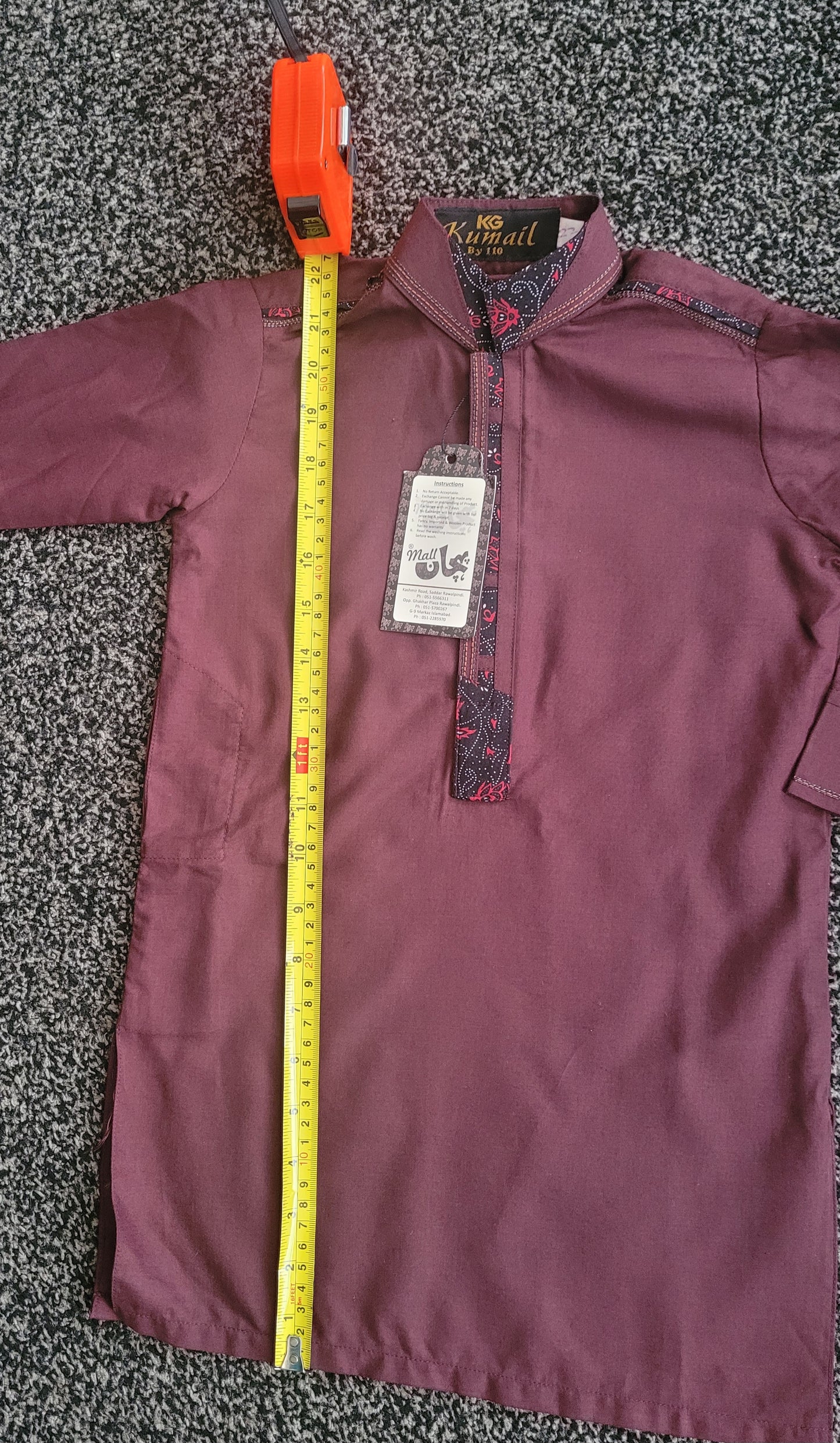 Boys traditional embroidered suit age 2_3