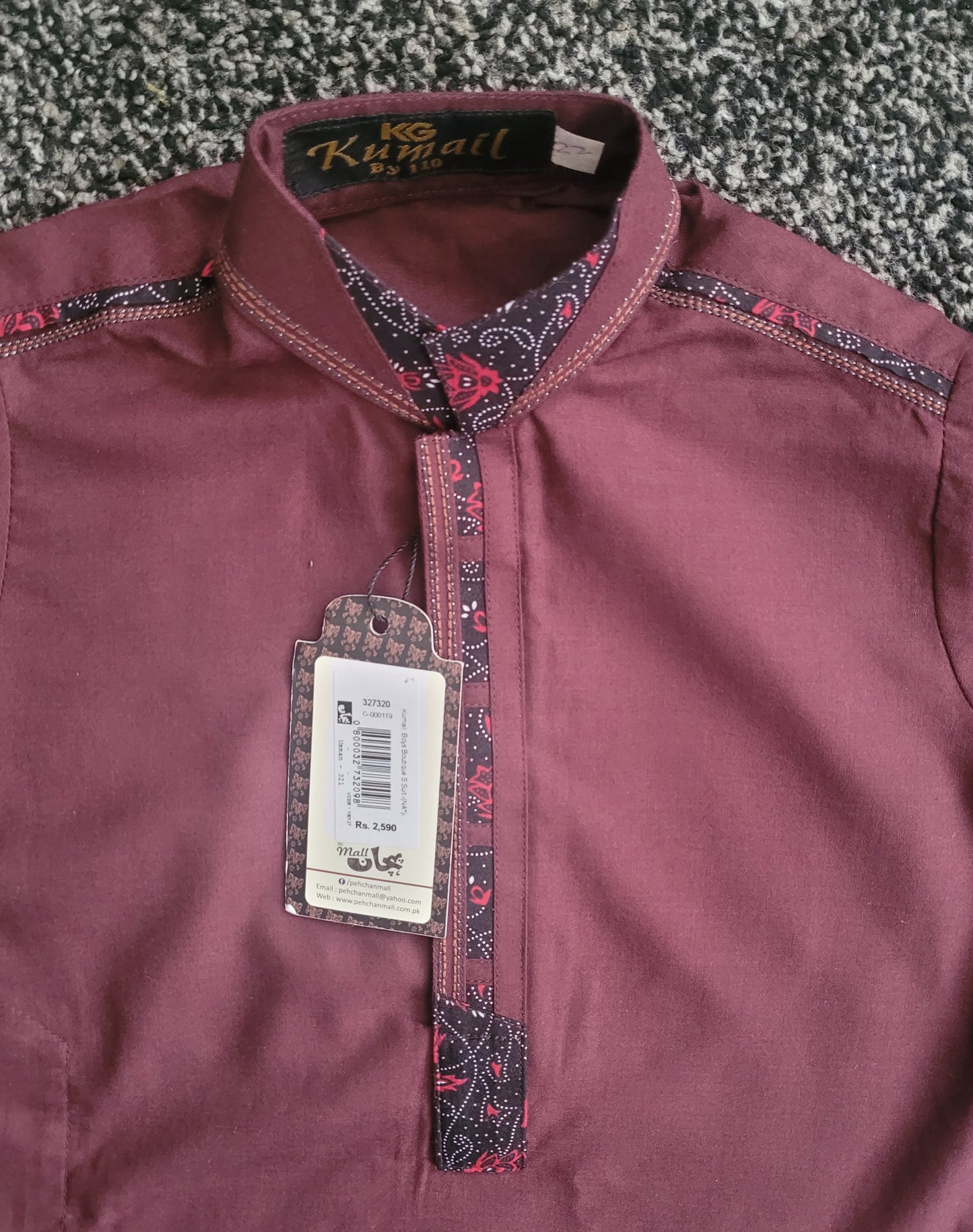 Boys traditional embroidered suit age 2_3