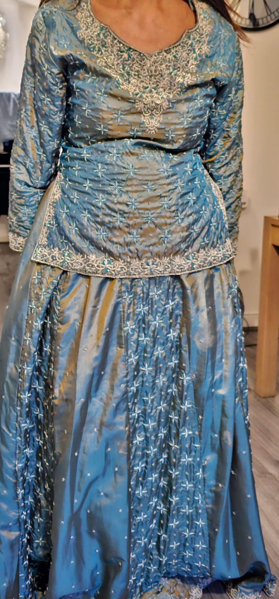 Two tone lengha choli