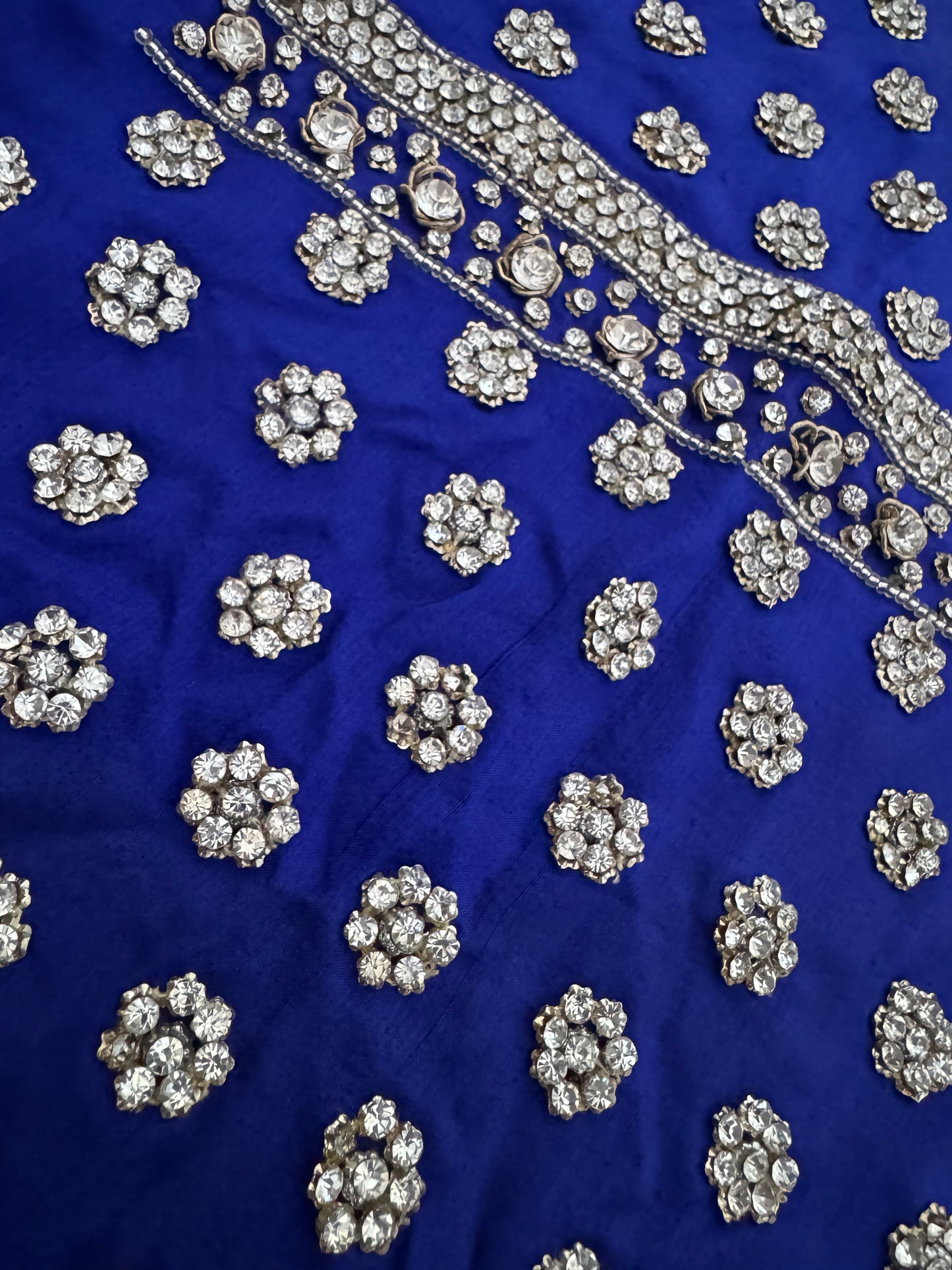 Blue Diamonte 3 piece suit