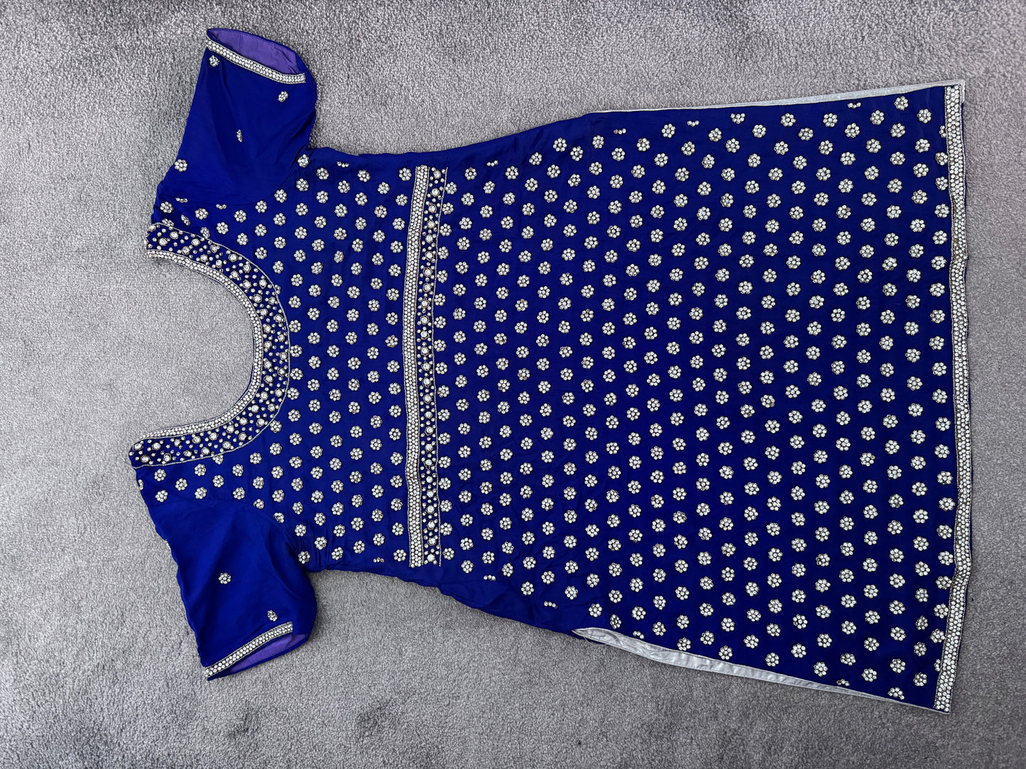 Blue Diamonte 3 piece suit