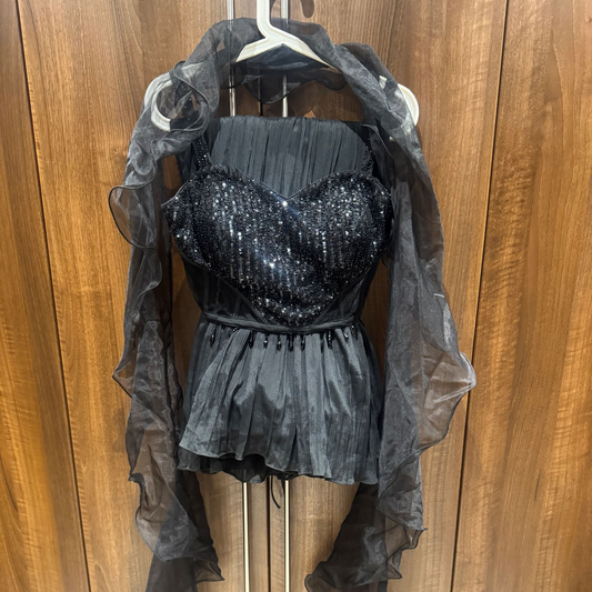 Preloved loved black corset lehenga